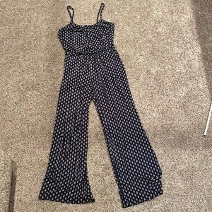 KAILEIGH navy blue romper, size medium